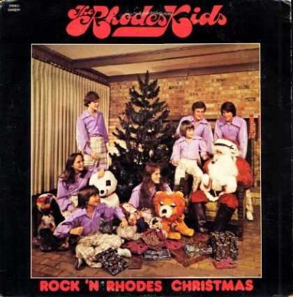 Worst Xmas Album Covers - Rock on with the Rhodes Kids!