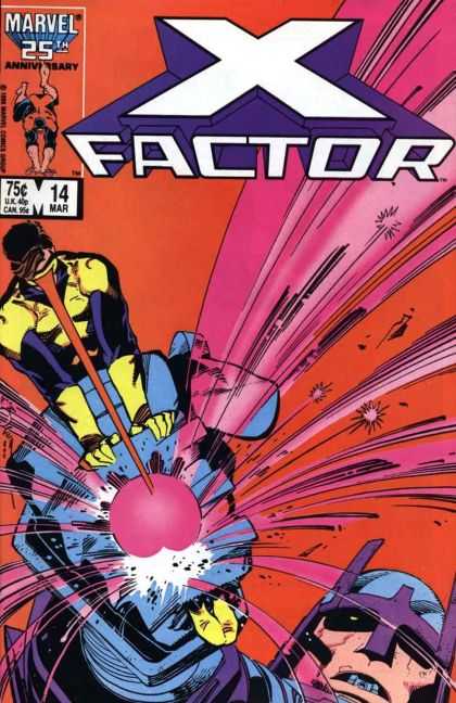 X-Factor 14 - Giant - Fist - Laser Vision - Grasp - Caught - Walter Simonson