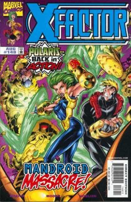 X-Factor 148 - Polaris - Marvel Comics - Aug 148 - Mandroid Massacre - Direct Edition