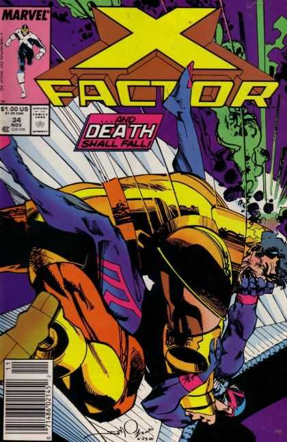 X-Factor 34 - Mutants - Archangel - Horseman - Falling - Death - Walter Simonson