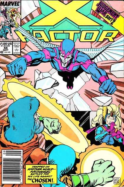 X-Factor 44 - Marvel Comics - Judgement War Part 2 - Life Against The Chosen - Fists - Punch - Paul Smith