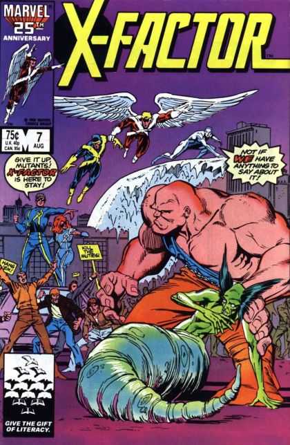 X-Factor 7 - Marvel - Speech Bubble - August - Wings - Buildings - Josef Rubinstein