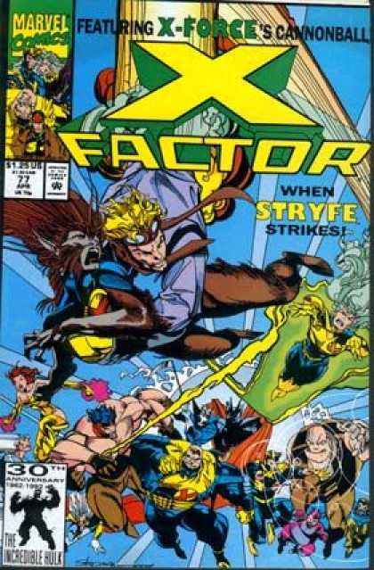 X-Factor 77 - Marvel - Mutant - Stryfe - Action - Cannonball - Larry Stroman