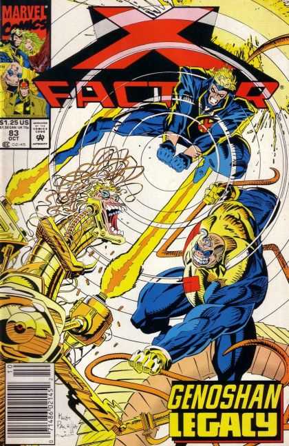 Genoshan Legacy - Concentric Circles - Blast - White - Battle X-Factor 83 - Genoshan Legacy - Concentric Circles - Blast - White - Battle