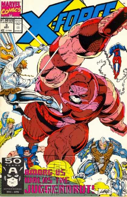 X-Force 3 - Juggernaut - Spider-man - Clayton Crain, Rob Liefeld
