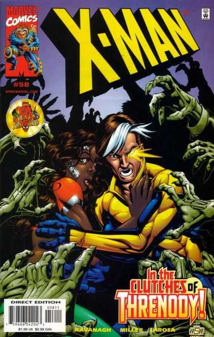 Marvel - Hands - Black Girl - Yellow Eye - Number 58 - Mike Miller X-Man 58 - Marvel - Hands - Black Girl - Yellow Eye - Number 58 - Mike Miller