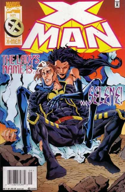 X-Man 7 - Marvel Comics - Approved By The Comics Code Authority - Men - Sept - Selene - Bud LaRosa