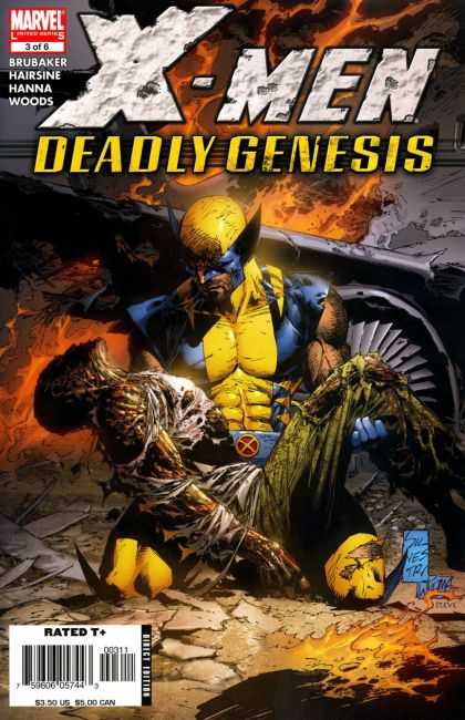 X-Men: Deadly Genesis 3 - Marvel - Brubaker - Hairsine - Hanna - Wolverine - Marc Silvestri
