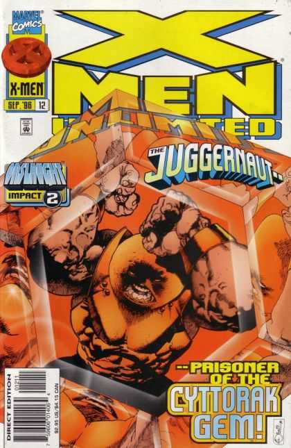 X-Men Unlimited 12 - Juggernaut - Prizm - Orange Diamone - Inside - Prisoner Of The Cyttorak Gem