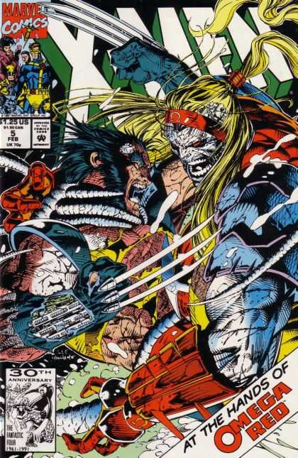 X-Men 5 - X-men - Wolverine - Omega Red - Action Heroes - Marvel Comics - Jim Lee, Scott Williams