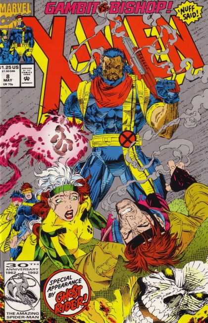 X-Men 8 - Gambit Bishop - 8 May - Ghost Rider - Purple Hand - Nuff Said - Jim Lee