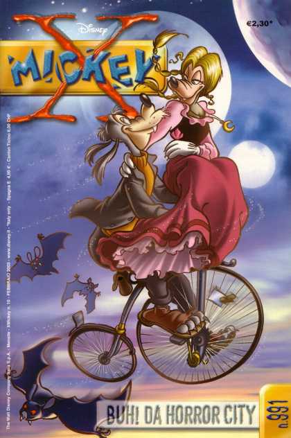 X Mickey 10 - Bike - Bats - Moon - Sky - Dress