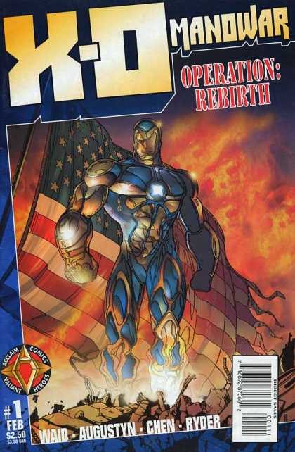 X-O Manowar 1 - Hero - Action - Us - Savior - Rebirth - Bob Layton, Sean Chen