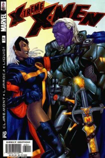 X-Treme X-Men 12 - Sword - Claremont - Larroc - Liquid - Purple Face - Salvador Larroca