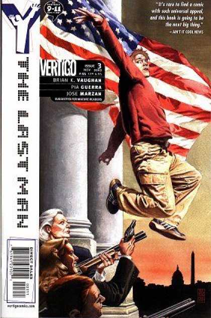 Y, the Last Man 3 - Vertigo - American Flag - 9-11 - Pia Guerra - Jose Marzan