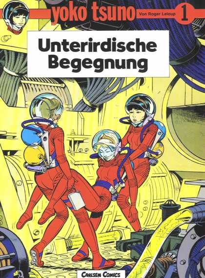 Yoko Tsuno 1 - Red - Spacesuit - Carsen Comics - Bowl - Wires