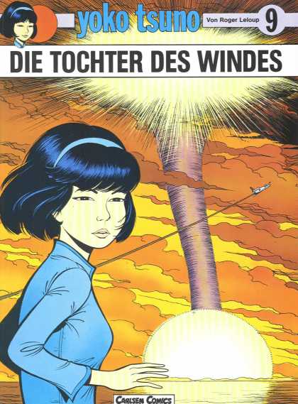 Yoko Tsuno 9 - Young Girl - Airplane - Water - Clouds - Tornado