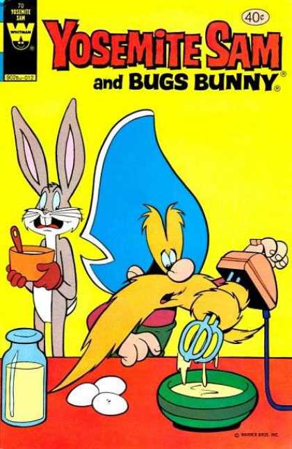 Yosemite Sam 70 - Bugs Bunny - Rabbit - Man - Eggs - Milk