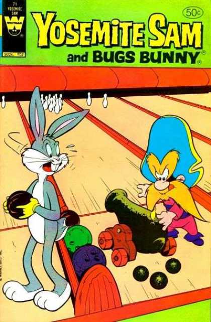 Yosemite Sam 71 - Bugs Bunny - Yosemite Sam - Bowling Alley - Pins - Cannon