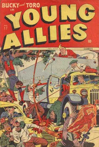 Young Allies 17 - Bucky - Toro - Cap - Lorry - Fire