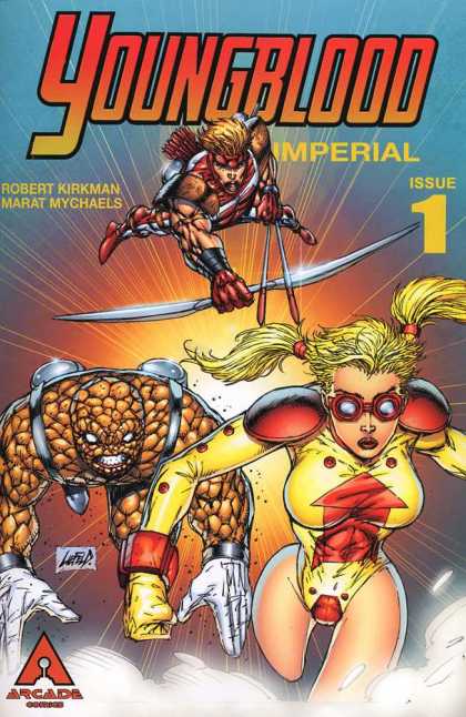 Youngblood Imperial 1 - Robert Kirkman - Marat Mychaels - Sword - 1 - Pig Tails