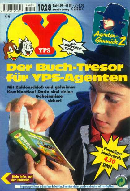 Yps - Der Buch-Tresor fï¿½r YPS-Agenten - Boy - Book - Spy - Dog - Hand