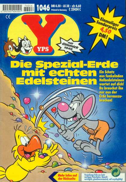 Yps - Die Spezial-Erde mit echten Edelsteinen - Mouse - Bird - Digging - Dimonds - Perls