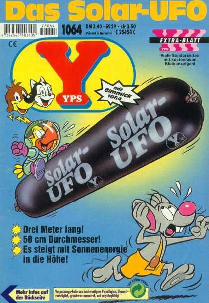 Yps - Das Solar-UFO - Das Solar-ufo - Extra-blatt - Mit Gimmick 1064 - Drei Meter Lang - 50 Cm Durchmesser