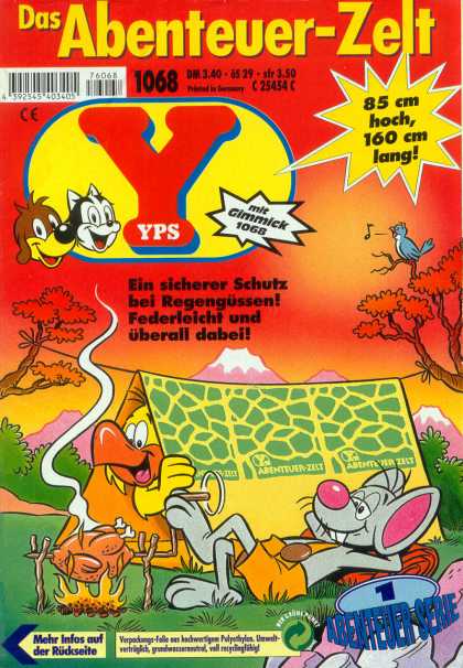 Yps - Das Abenteuer-Zelt - Bird - Tent - Chicken - Mouse - Mountains