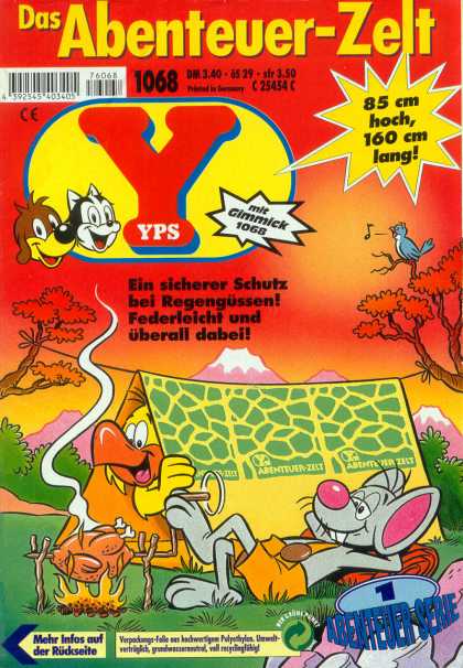Yps - Das Abenteuer-Zelt - Bird - Tent - Chicken - Mouse - Mountains