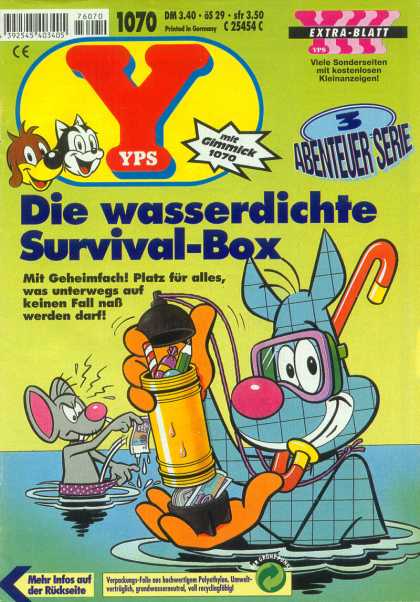 Yps - Die wasserdichte Survival-Box - Die Wasserdichte Survival-box - Dm 340 - C 25454c - Mit Gimmick1070 - 3 Abenteuer Serie
