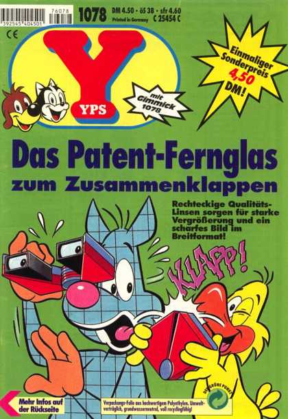 Yps - Das Patent-Fernglas zum Zusammenklappen - Cat - Dog - Duck - German - Comic