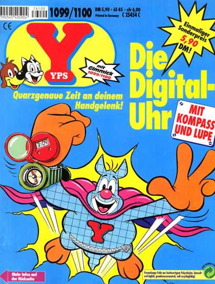 Yps 1099 - German Comics - Die Digital-uhr - Mit Kompass Und Lupe - 10991100 - Mit Gimmick