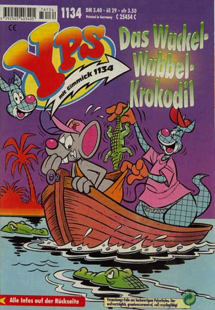 Yps - Das Wackel-Wabbel-Krokodil - Mouse - Crocodile - River - Scarry - Boat