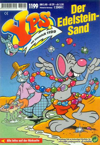 Yps - Der Edelstein-Sand - German - Mouse - Hat - Jewels - Sand