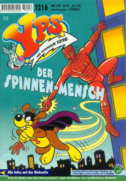Yps - Der Spinnen-Mensch - Cartoon - Building - City - Superhero - German
