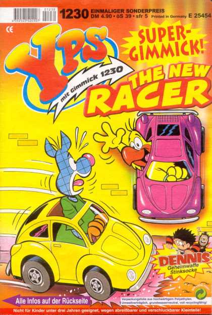 Yps - The New Racer - Racer - Purple Car - Bird - Volkswagon - Bumper