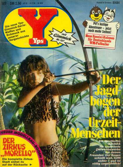 Yps - Der Jagdbogen der Urzeitmenschen - Bow - Arrow - Tarzan - Archer - Grass