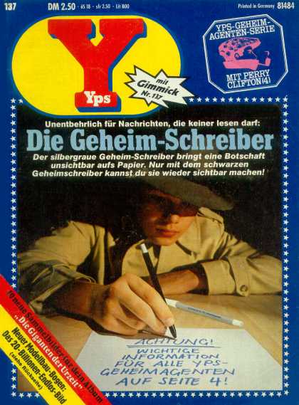 Yps - Die Geheim-Schreiber - Pen - Achtung - Perry Clifton - Detective - Gimmick