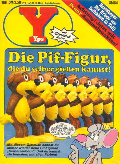 Yps - Die Pif-Figur die du selber gieï¿½en kannst! - Dog - Mouse - Paint - Mit Gimmick - Die Pif-figur