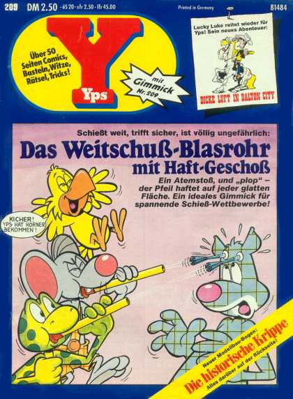 Yps - Das Weitschuï¿½-Blasrohr mit Haft-Geschoï¿½ - Mouse - Turtle - Water - Toys - Bird