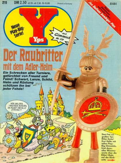 Yps - Der Raubritter mit dem Adler-Helm - Toy Knight - Spear - Gimmick - Castle - Shield