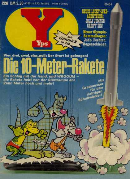 Yps - Die 10-Meter-Rakete - Die 10-meter Rakete - Frog - Mouse - Bear - Mit Gradmesser Fur Den Richtigen Schubwinkel
