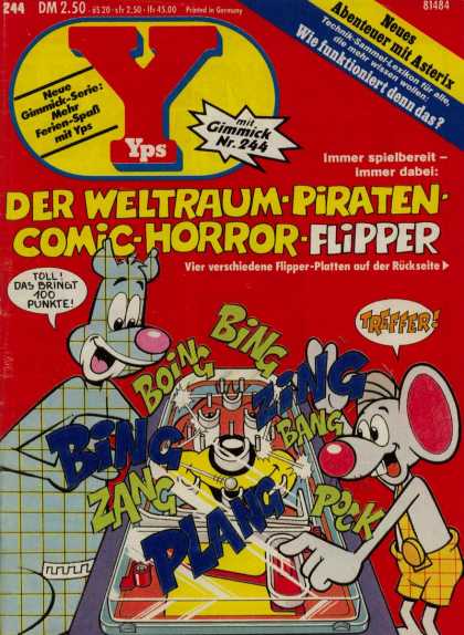 Yps - Der Weltraum-Piraten-Comic-Horror-Flipper - Der Weltraum-piraten - Comic-horror-flipper - Boing Bing - Neues Abenteuer Mit Asterix - Flipper-platten