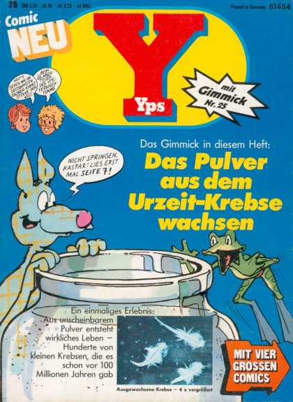 Yps - Das Pulver aus dem Urzeit-Krebse wachsen - German Language - Mit Gimmick Nr 25 - Frog - Dog - Children