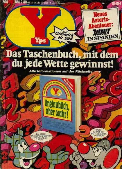 Yps - Das Taschenbuch, mit dem du jede Wette gewinnst! - German - 2 Mice - Question Marks - Number 266 - Spine Worn