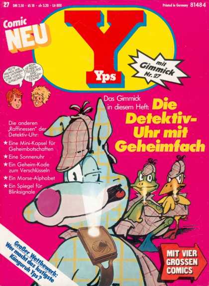 Yps - Die Detektiv-Uhr mit Geheimfach - Detective - Dog - Frog - Trenchcoat - Wrist Bands