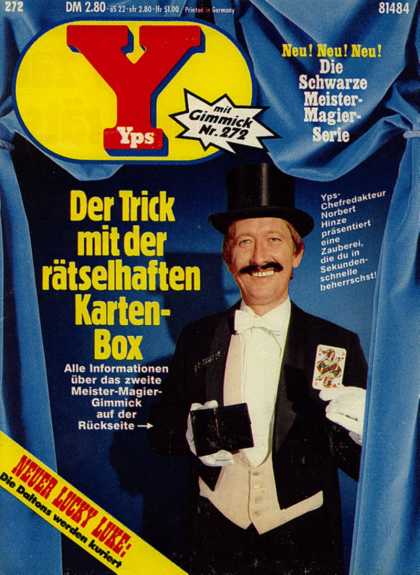 Yps - Der Trick mit der rï¿½tselhaften Karten-Box - Magic - Magician - Trick - Card - Moustache