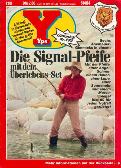 Yps - Die Signal-Pfeife mit dem ï¿½berlebens-Set - Lion - Fishing Pole - Rocks - Boy - River