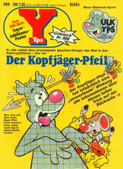 Yps - Der Kopfjï¿½ger-Pfeil - Gimmick - Duck - Mouse - Arrow Through Head - Feathers